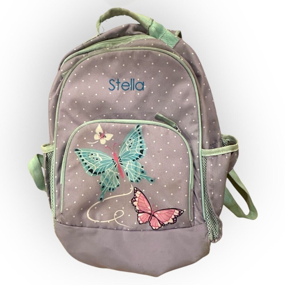 Butterfly Design Light-Up Backpack With Personalized Name "Stella" - Well Used - Picture 9 of 16